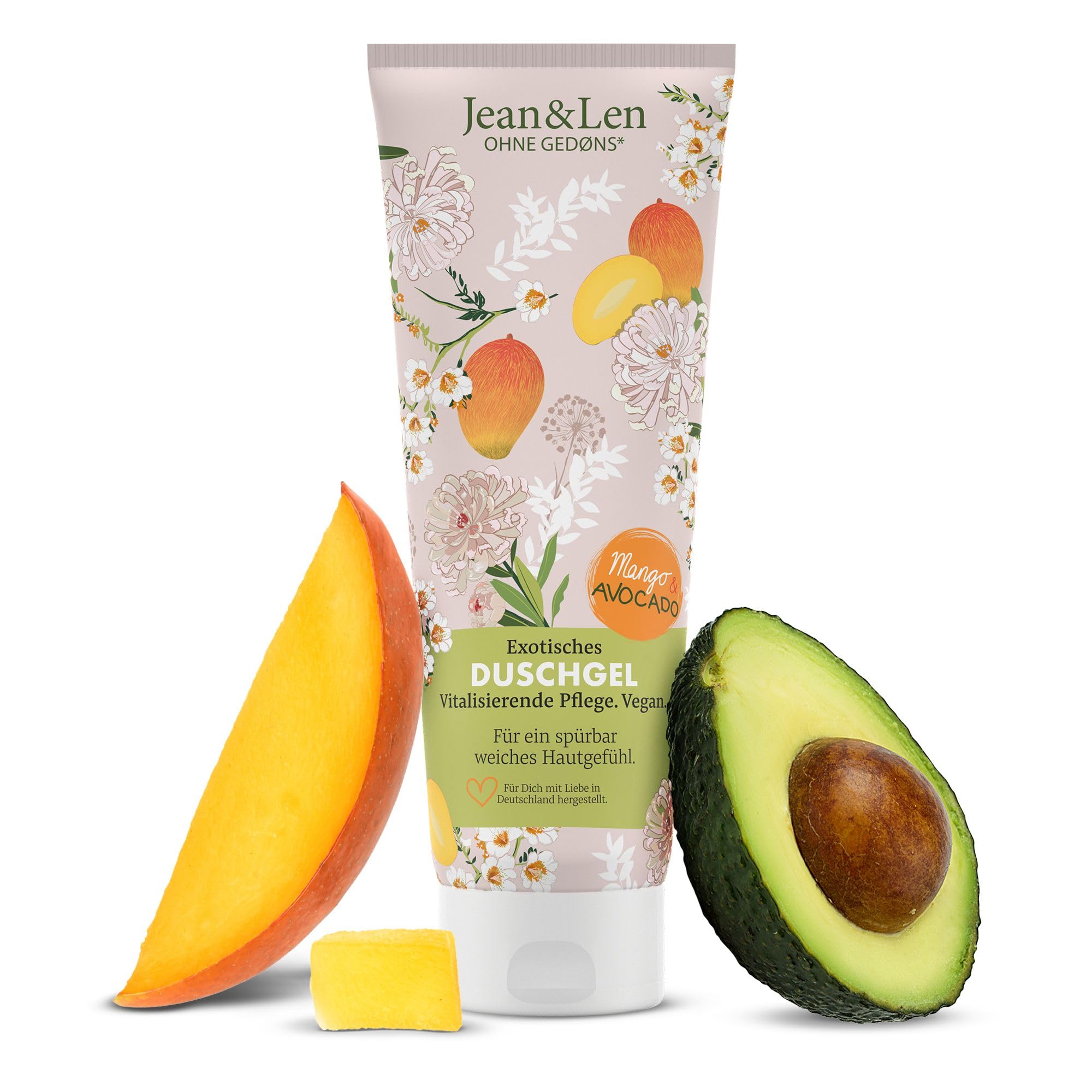 Jean & Len Exotic Shower Gel with Mango & Avocado, 250 ml