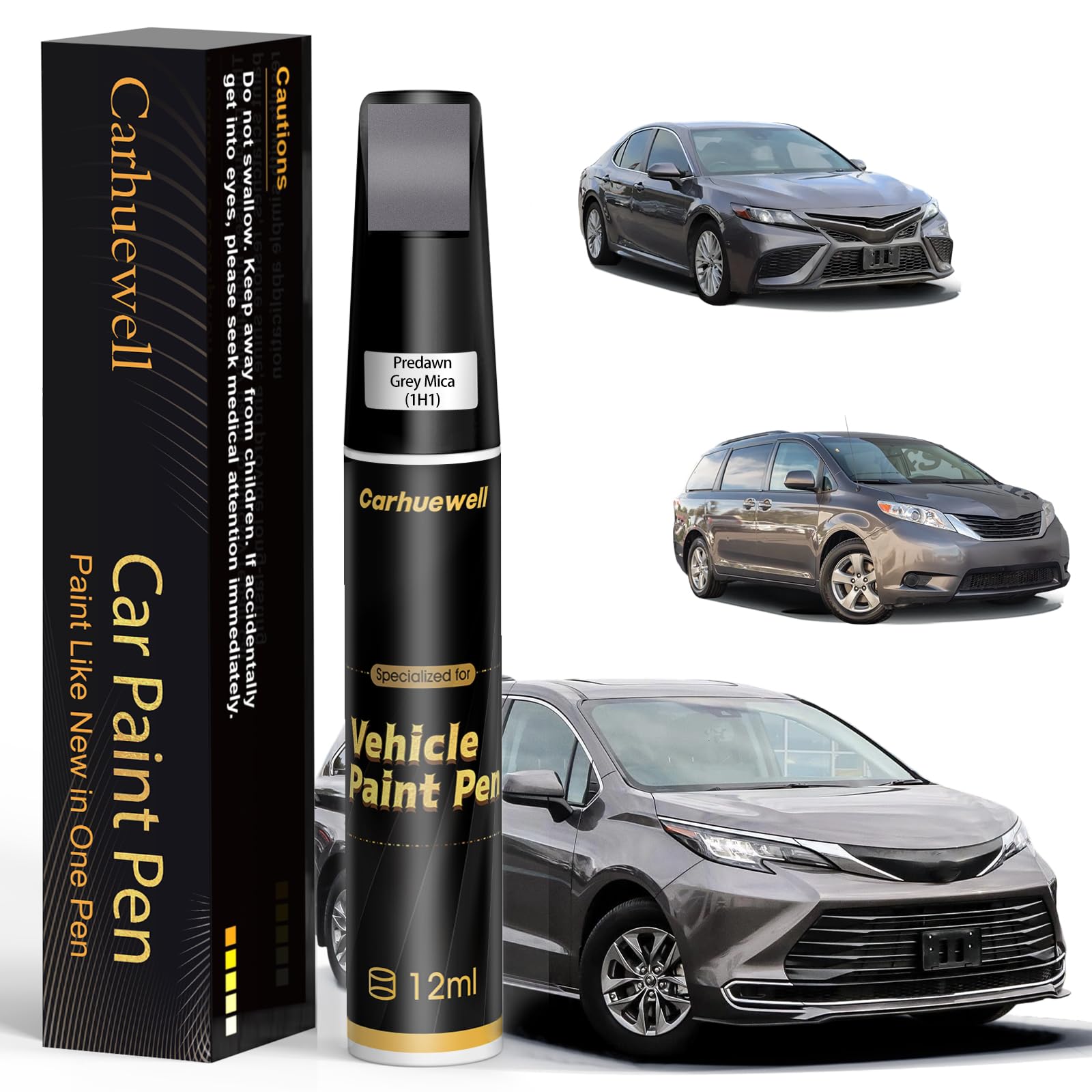 Photo 1 of 1H1 Predawn Grey Mica Touch Up Paint Compatible with Toyota, Exact Match Car Paint Pen Automotive Scratch Repair Remover Kit Quick & Easy Solution for Vehile Chips and Nicks