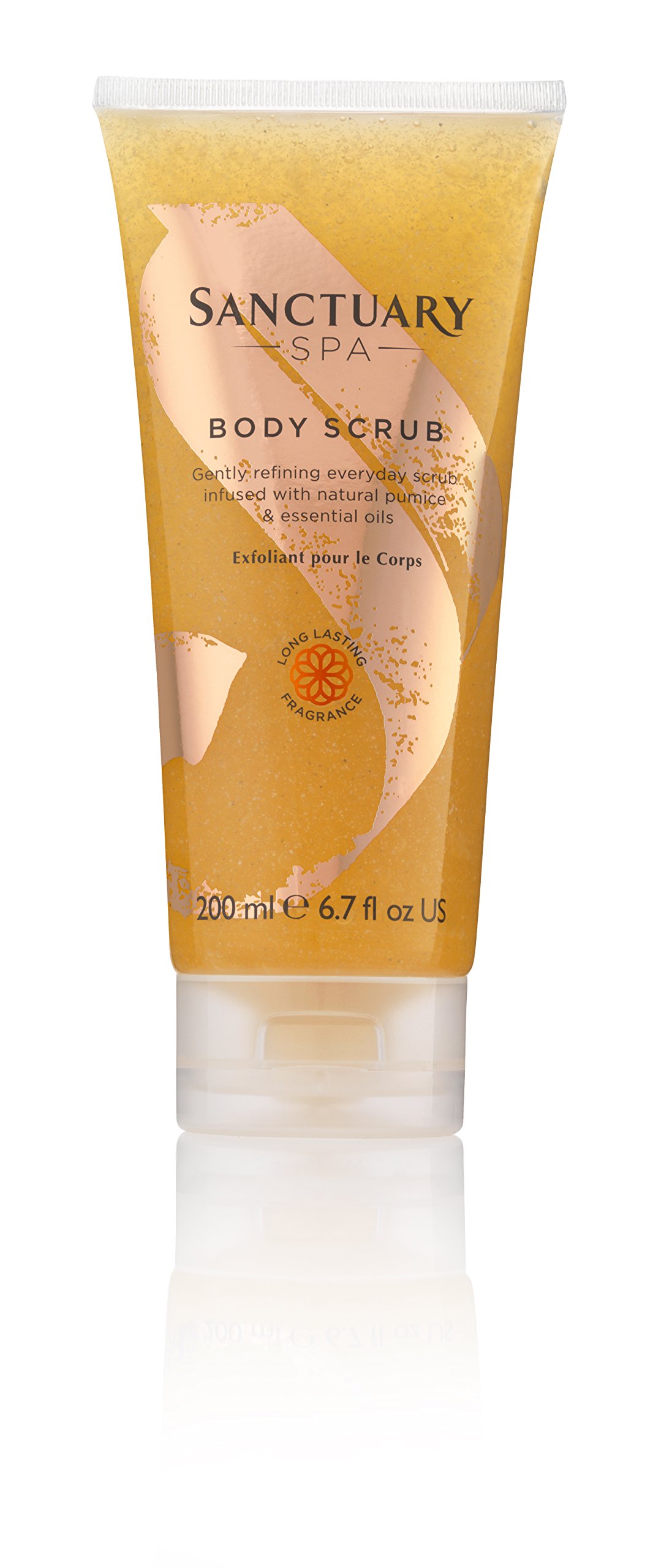 Sanctuary Spa Body Scrub with Natural Pumice and Essential Oils, Vegan and Cruelty Free, 200ml