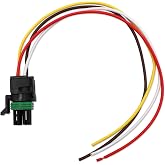 909306000/1809925 4-Way Plug with Connector Replacement for Kwikee | Replacement for 5th Wheel RVs, Travel Trailers and Motorhomes Electric Step, Tinned Copper Wires, Rubber outer sheath