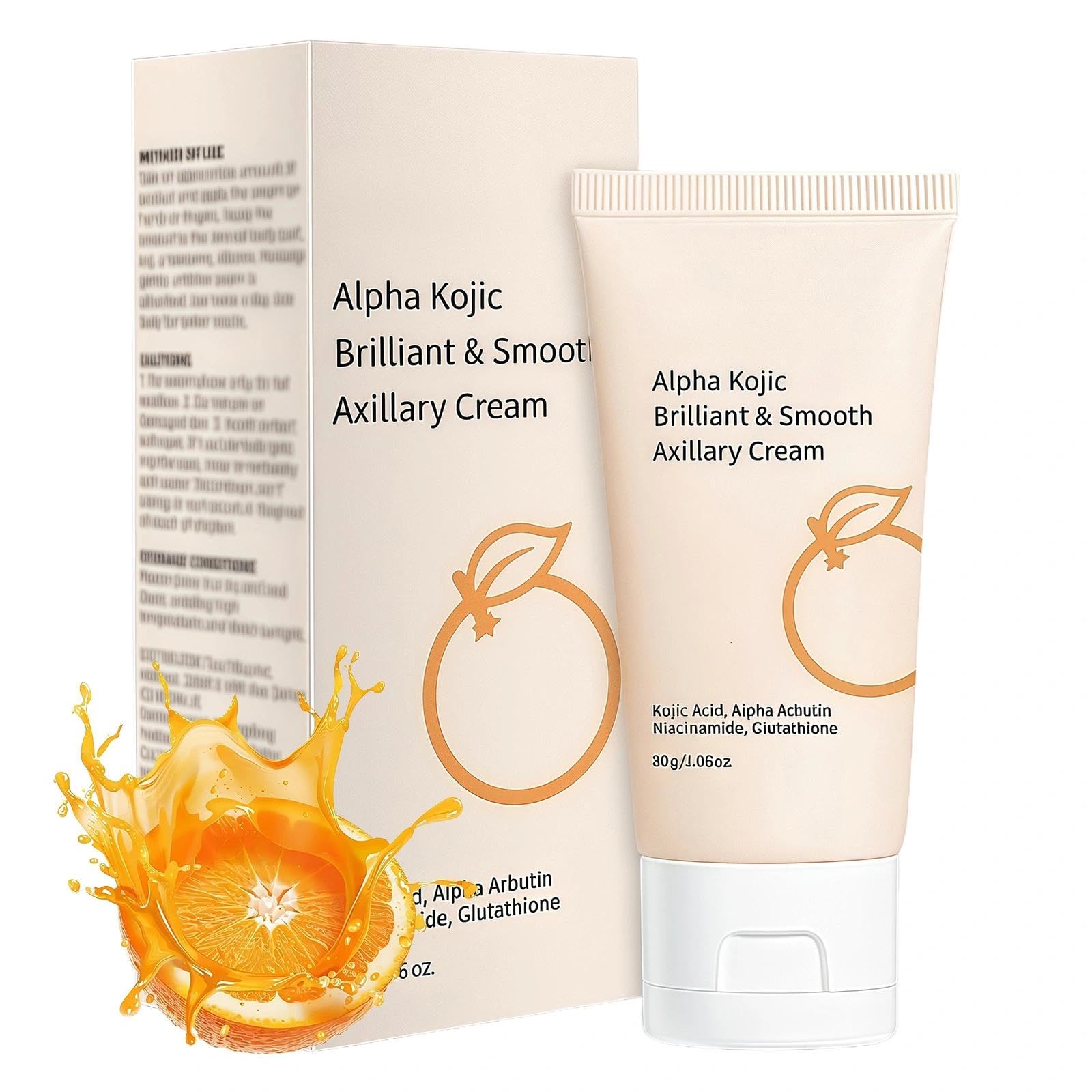 Kojic Acid Underarm Whitening Cream - Skin Lightening Cream for Armpits, Knees, Inner Thighs, Bikini, Intimate Areas - Reduce Odor, Smoothing - Women's Kojic Acid Creams