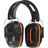 KLEIN TOOLS AESEM2 Slim Bluetooth 5.4 Hearing Protection Earmuffs | Rechargeable for Construction and Workshops, Noise Cancelling , 23dB NRR, Foam Cushions and 50 Hour Battery Life