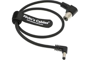 Alvin's Cables Hirose 4 Pin Right Angle Male to DC Jack for Sony F5 Camera to SmallHD Monitor