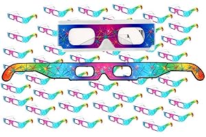 3DSTEREO 50 Pairs - Ships Flat - Prism Diffraction 3D Fireworks Glasses - For Laser Shows, Raves