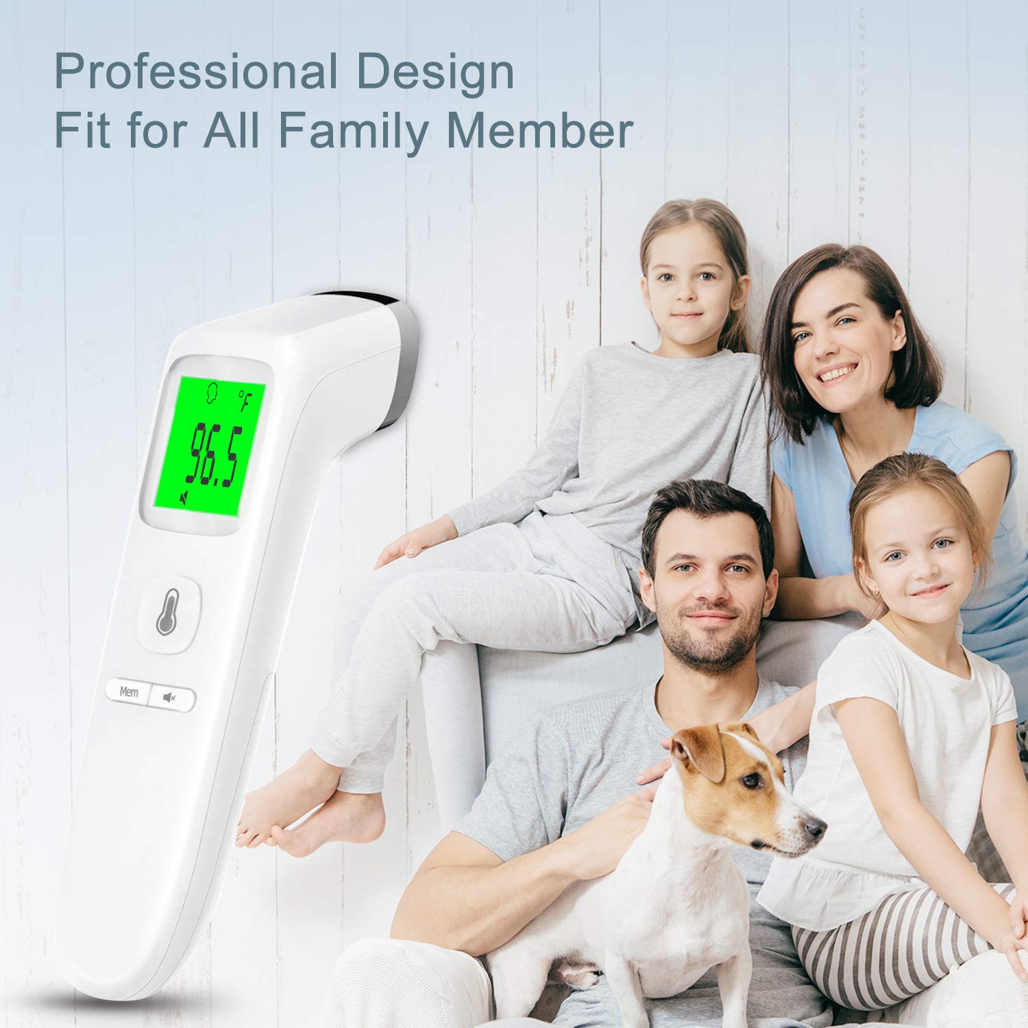 XDX Thermometer for Adults Forehead, No Touch Thermometer with Fever Alarm and Memory Ideal for Babies, Kids, Adults, Indoor Outdoor Medical Use: Industrial & Scientific