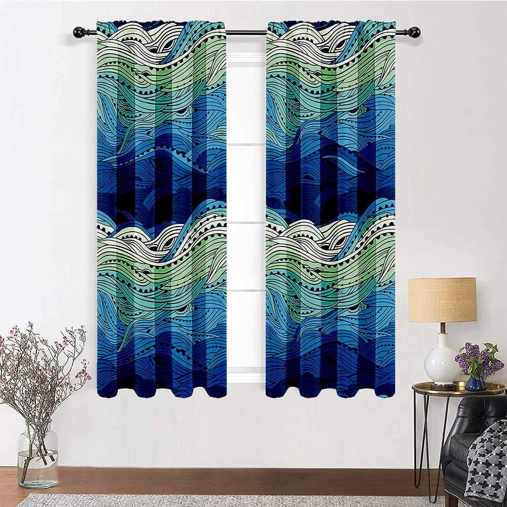 Amazon.com: Blackout Curtain Aquatic Eco-Friendly Blackout Shades