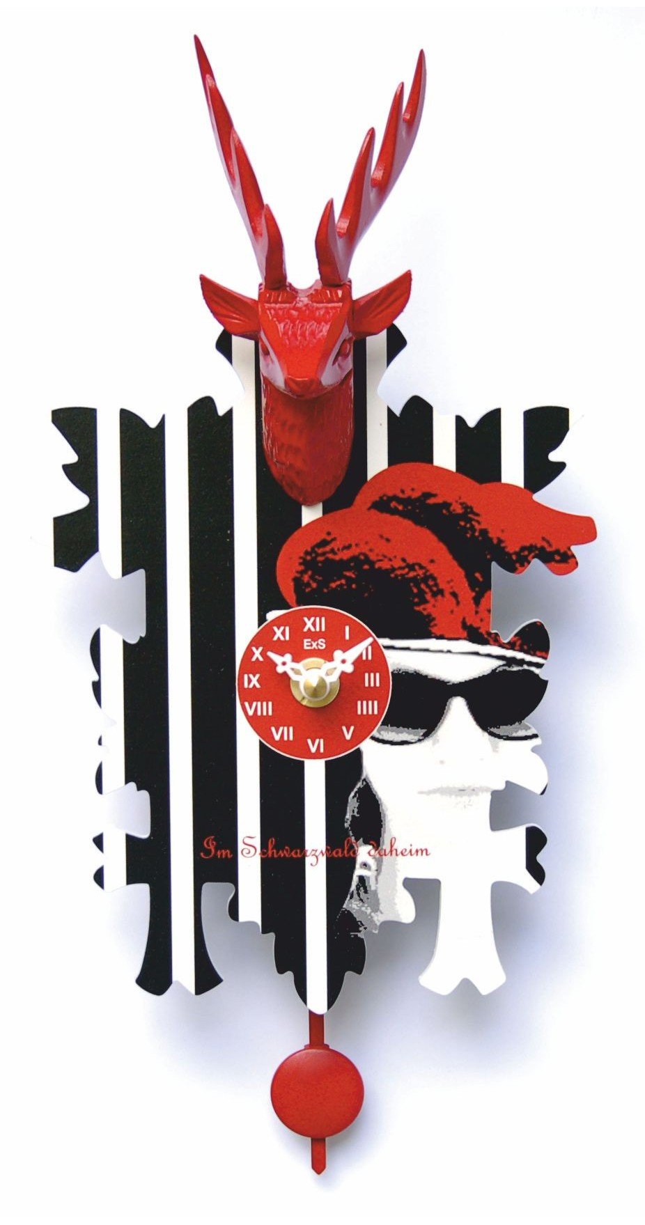 Trenkle Kuckulino Black Forest Clock with quartz movement and cuckoo chime TU 3006 PQ