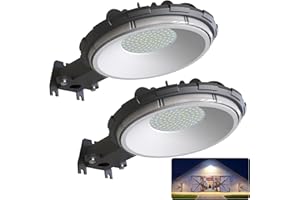 deerdance LED Barn Light, Dusk to Dawn Outdoor Lighting with 80W 10000LM 5000K Daylight, IP65 Waterproof Area Street Light for Farmhouse Barns Garage Yard Warehouse Outdoor Security Lighting, (2Pack)