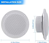 Herdio 160W 4 Inch Ceiling Speaker Kit Marine IP66 Bluetooth Waterproof view 4