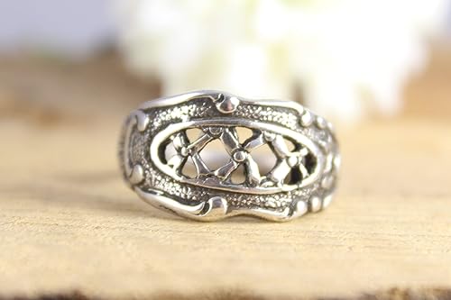 Ring 900 Silber Besteckschmuck Ring Ca 55 17 5 Ring Aus Silberbesteck Amazon De Handmade