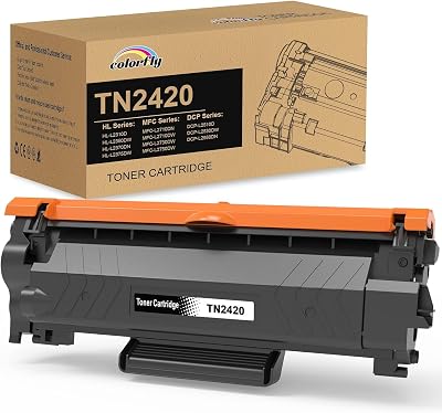 Colorfly TN2420 TN2410 Black Toner Compatible with Brother 2420 2410