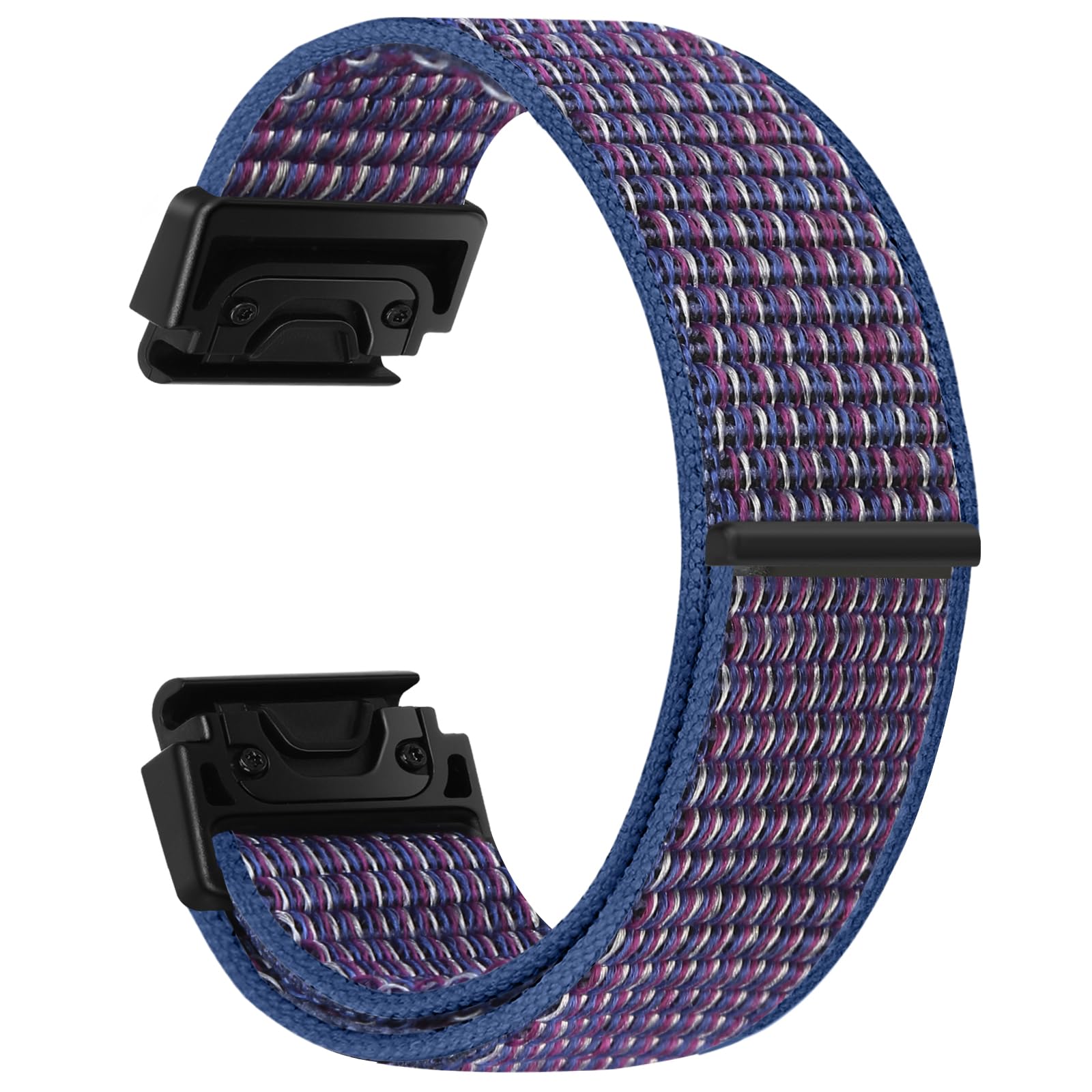 BTTNG 22mm Watch Strap Compatible with Garmin Fenix 8 47mm/7/7 Pro/6/6 Pro/5 Plus, Nylon QuickFit Sport Band for Forerunner Instinct 2/EPIX 2