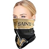 Littlearth unisex-adult NFL New Orleans Saints Superdana Neck Gaiter, Team Color, 10" x 19", (300610-SANT)