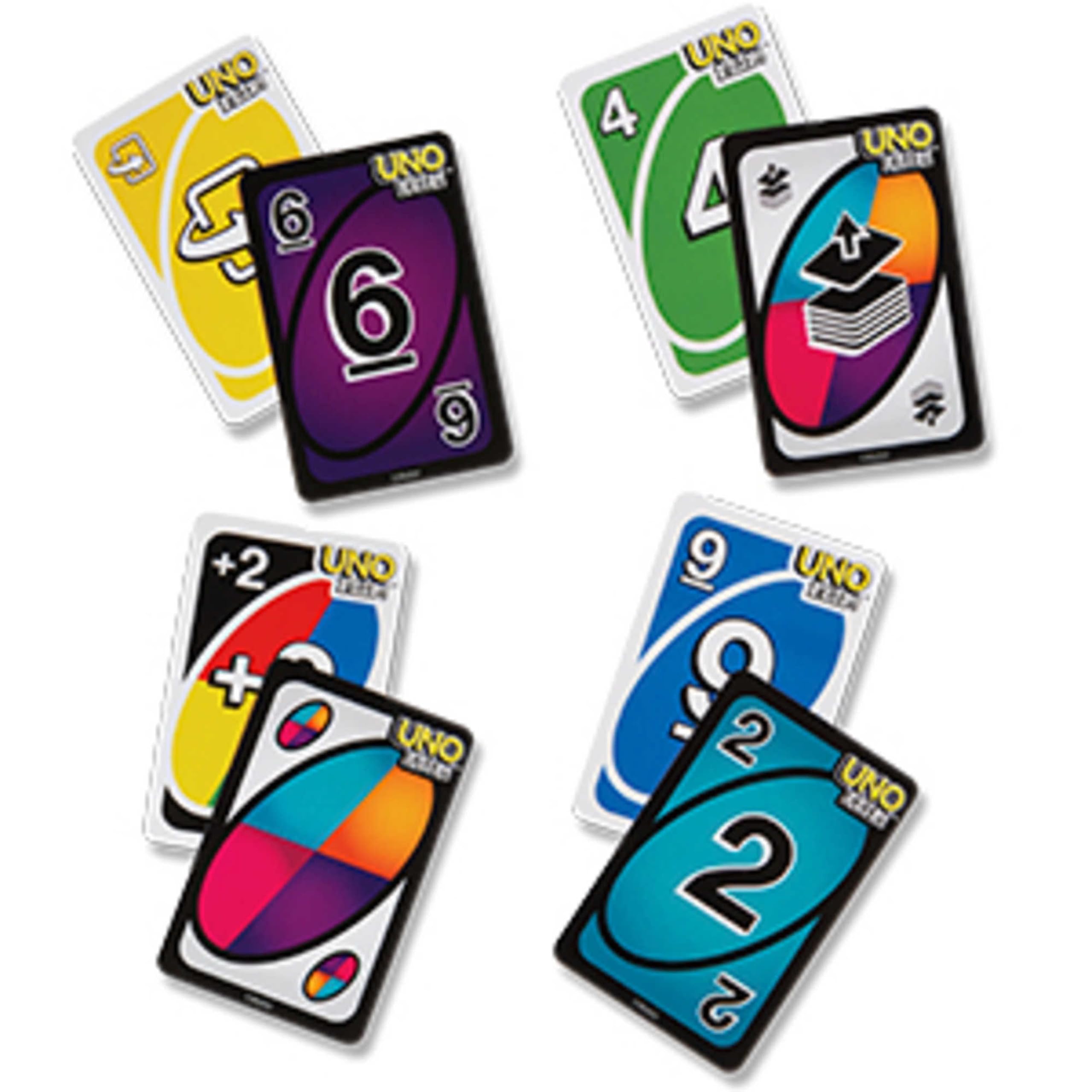 Mattel Games - UNO FLIP! Kartenspiel mit beidseitig bedruckten Karten, neuem Twist und spezieller FLIP-Karte, 2 - 10 Spieler ab 7 Jahren, GDR44 4