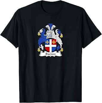 Amazon.com Barnes Coat of Arms  Family Crest Shirt Clothing