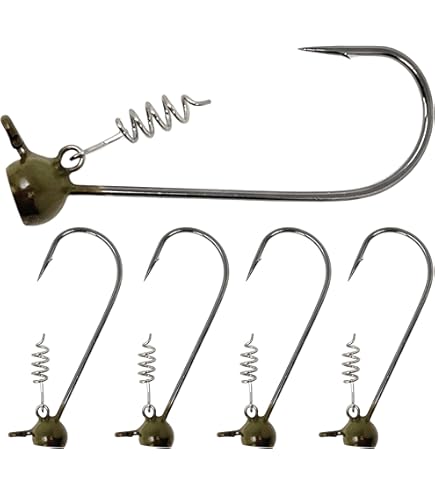 Green Pumpkin Jig Buckeye Lures Spot Remover Pro Jighead - 1/8 Oz Green Pumpkin With Heavy-Duty Hook Bass Fishing Jighead