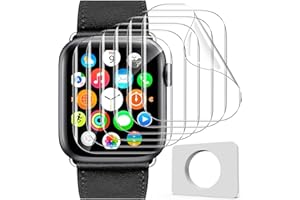 Uyiton for Apple Watch Series 3/2/1 Screen Protector 42mm, Military-Grade Replacement TPU Screen Film iWatch Protector Anti-Scratch Bubble-Free High-Touch Screen Protection Clear, 6 Pack