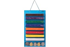 AFUOWER Martial Arts Belt Holder Hanging Display for 8 Belts, Hold 5 Medals