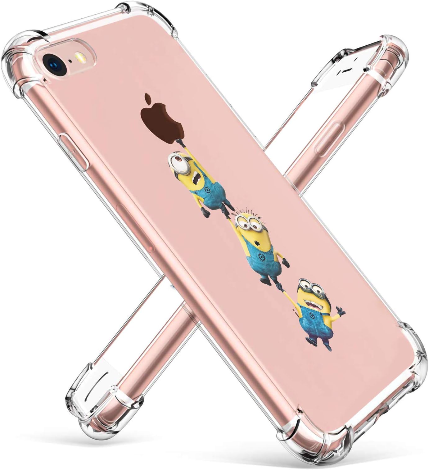 Allsky Case for iPhone 8/7 4.7",Clear Cartoon Design Pattern Soft Cute Fun Ultra-Thin Cover,Kawaii Kids Girls Teens Animal Skin Creative Shockproof Funny Piglet.Cases for iPhone 8/7 Yellow Man