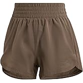 adidas Womens Pacer Training 3-Stripes Woven High-Rise Shorts