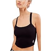 Free People Women's All Clear Cami Solid, Black, X-Large