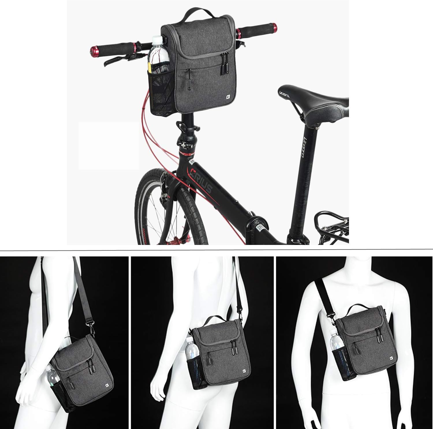 top tube bag with phone holder