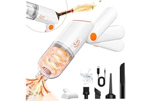 KMM Handheld Car Vacuum Cleaner, 15000Pa Vacuum Cleaner, 120W High Power Car Vacuum Cleaner with 3-Angle Adjustable Handle, Suitable for Car, Home, Pet