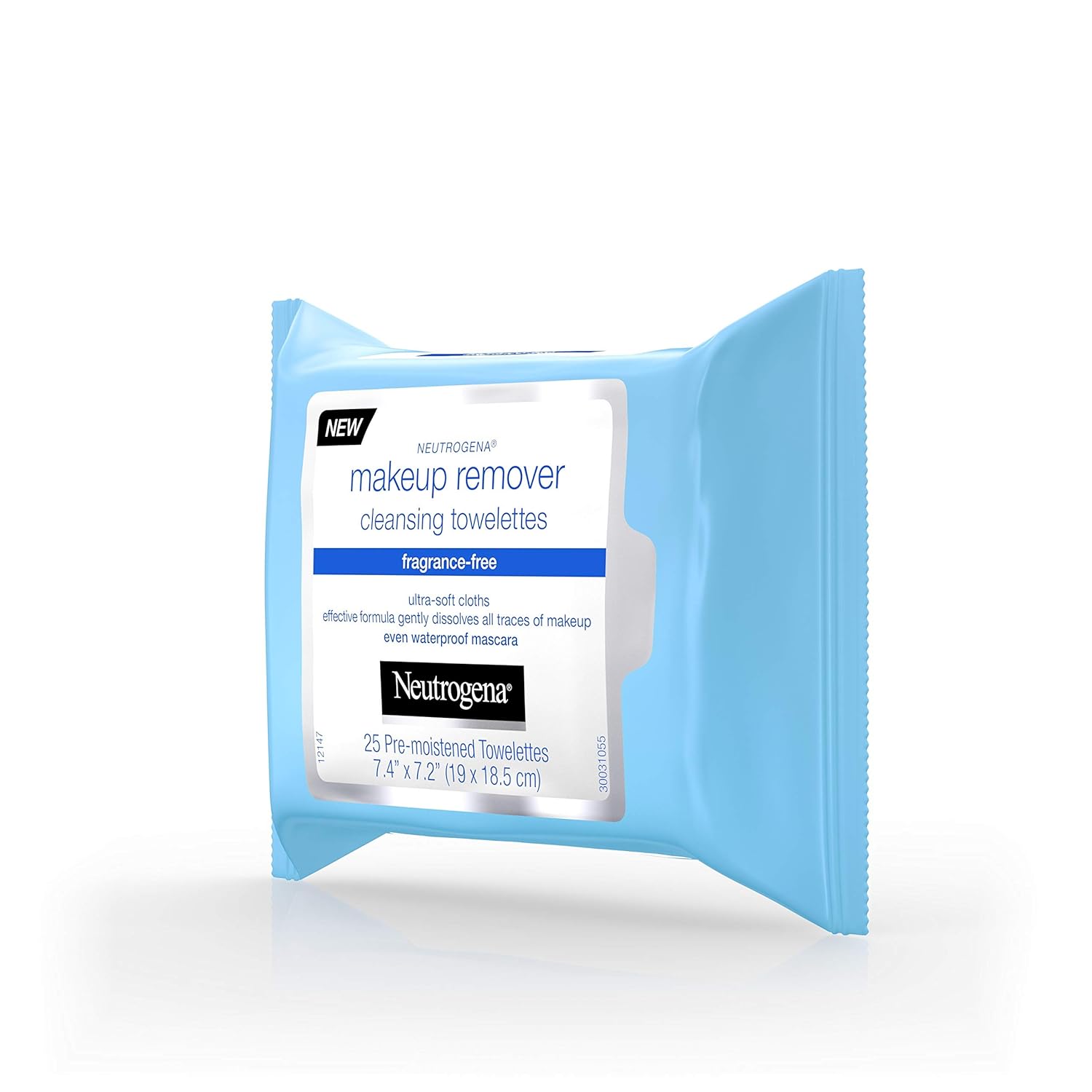 Neutrogena Fragrance-Free Makeup Remover Face Wipes, Daily Facial Cleansing Towelettes for Waterproof Makeup, Dirt & Oil, Gentle, Alcohol-Free & Fragrance Free, 25 ct: Beauty