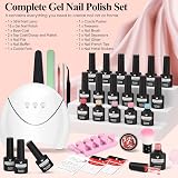 VANREESA Gel Nail Polish Kit with 36W UV Lamp, 18 Colours Soak Off Gels view 7