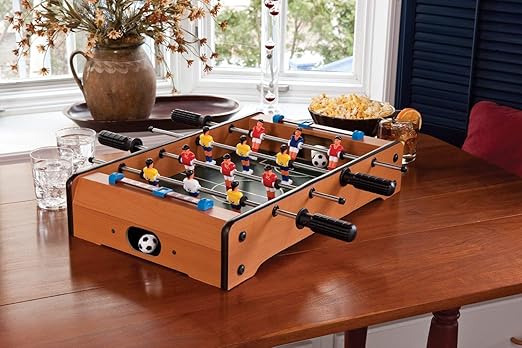 Skyhigh Football Game with 4 Rods Desktop Soccer Table with 2 Balls for Kids (Multicolour)