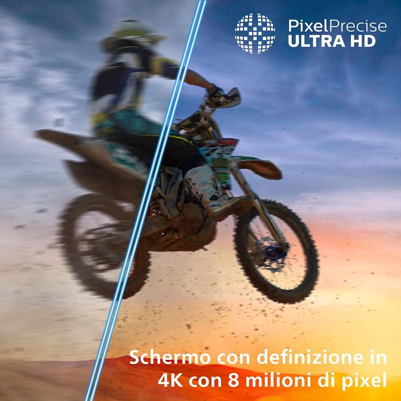 65PUS7200 4K LED Smart TV - Display 65’’ con piattaforma Titan OS, Pixel Precise Ultra HD e Dolby Atmos Sound - funziona con Alexa e Google Voice Assistant