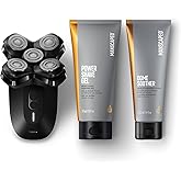 MANSCAPED® The Dome Shaver™ PRO Package - Head Shaver for Bald Men, Five Rotary Blade Design with SkinSafe® & FlexAdjust Tech