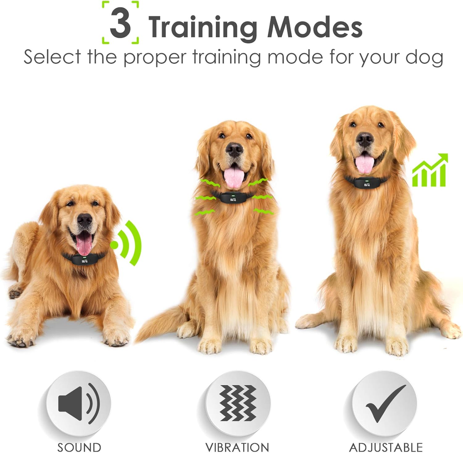Dog Training Collar - Rechargeable Dog Shock Collar w/3 Training Modes, Beep, Vibration and Shock, Rainproof Training Collar, Up to 1000Ft Remote Range, 0~99 Shock Levels Dog Training Set : DOG CARE : Pet Supplies