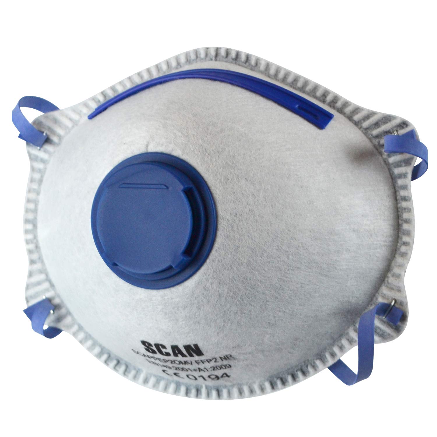 Scan SCAPPEP2OMV FFP2 Premier Odour Valved Disposable Masks Pack of 3