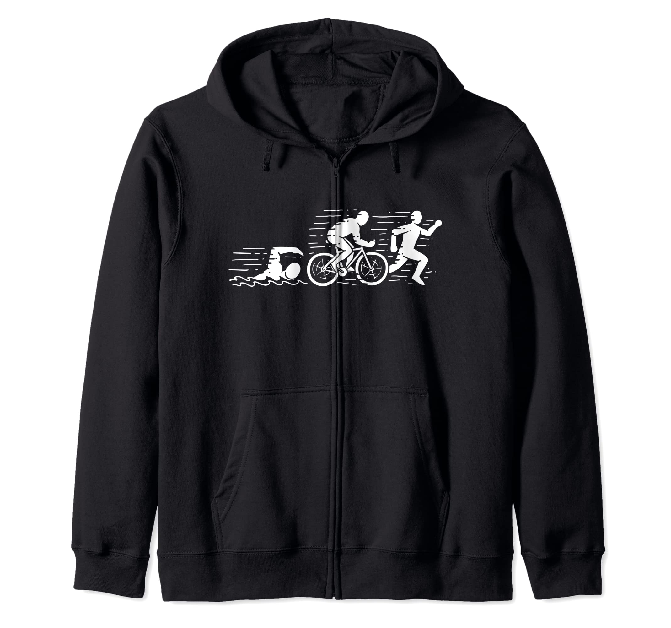 Triathlon - Swimming, Cycling, Running - Sports Zip Hoodie