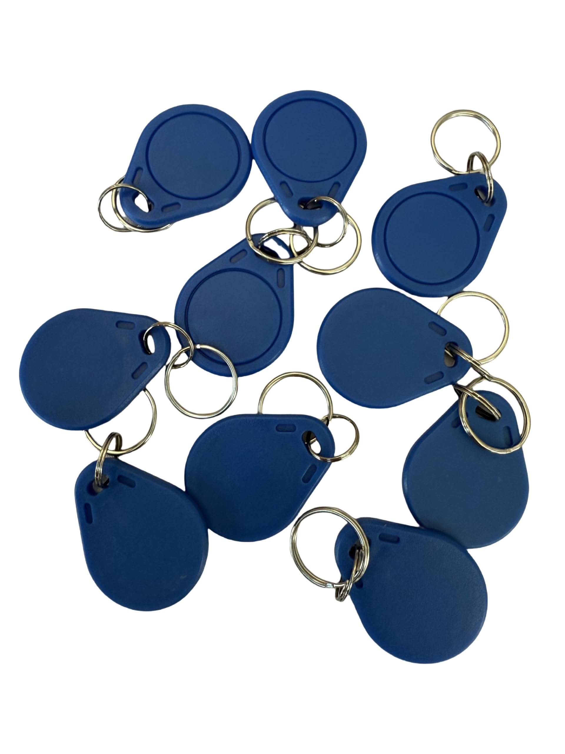 YARONGTECH 125khz RFID Rewritable Tag T5577 Writable Hotel Key Fob Pack of 10 (Bluemould3)