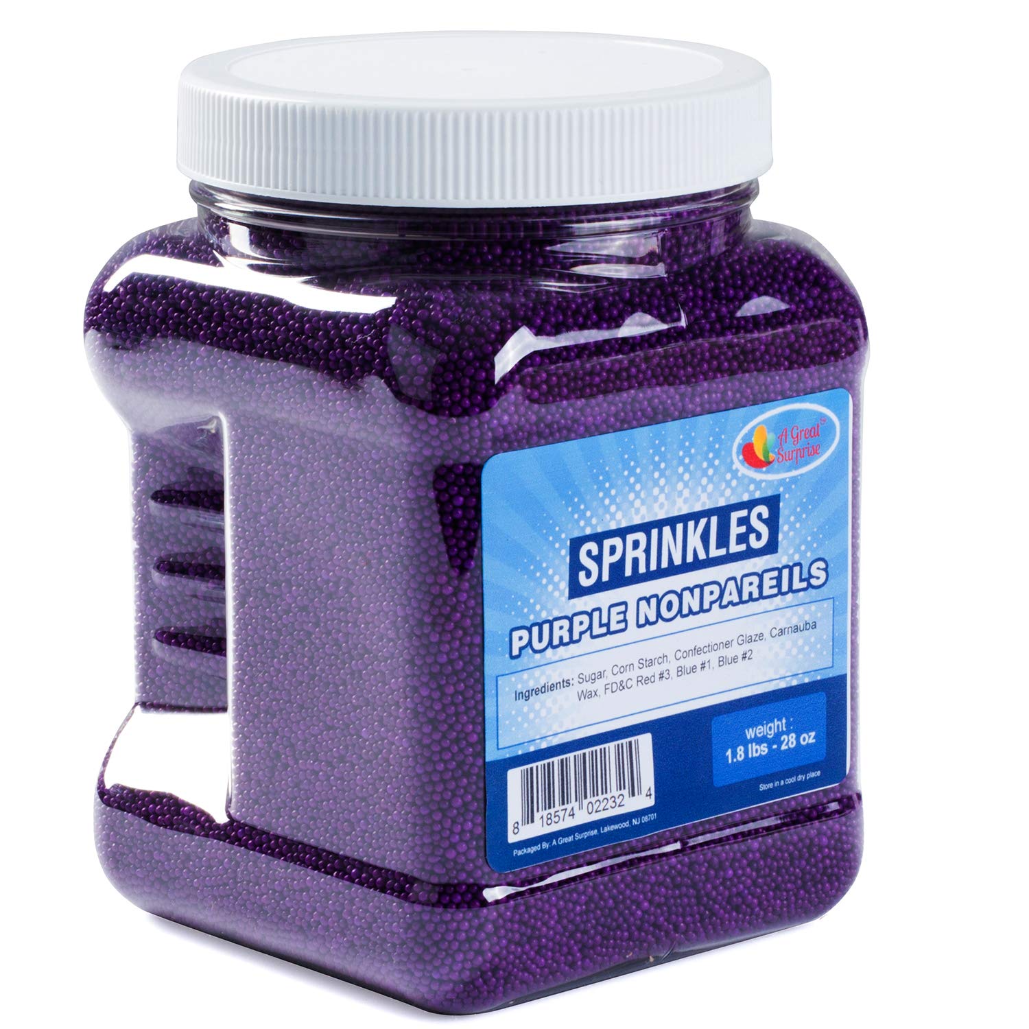 Sprinkles Nonpareils Bulk Red Nonpareils in Resealable Container