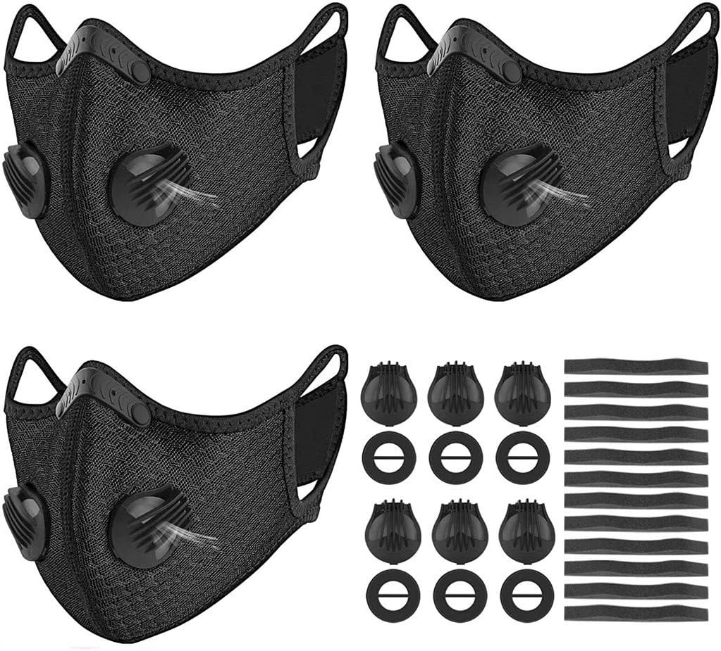 Obershein Dust with 4 Filters Half Face Reusable Activated Carbon Dustproof Respirator