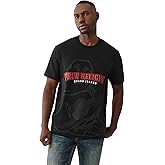 True Religion Men's Short Sleeve Shadow Logo Tee – Crewneck Graphic T-Shirt