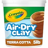 Crayola Air Dry Clay for Kids (5lbs), Reusable Bucket of Terra Cotta Clay for Sculpting, Bulk Arts and Crafts Supplies, Ages 3+