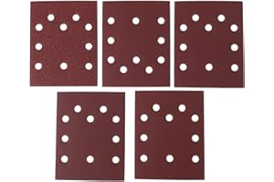 Briny River 30pcs 1/4 Sheet 4.5 x 5.5 inch Sandpaper 60 120 180 240 320 Grits Compatible with Milwaukee 6033-21