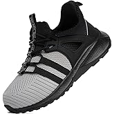 YOLARK Boys Girls Sneakers for Kids Non-Slip Tennis Shoes Fashion Lightweight Breathable Running Sport Athletic