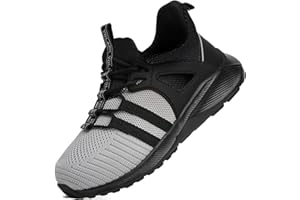 YOLARK Boys Girls Sneakers for Kids Non-Slip Tennis Shoes Fashion Lightweight Breathable Running Sport Athletic