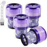 Filter Replacements for V11 Animal, V11 Cordless Vacuum,4 Pack | Fit for V11 Torque Drive Vacuum V11 Animal Complete V11 ,Compare to Part # 970013-02