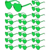 Frienda 20 Pairs Heart Shaped Sunglasses Rimless Candy Color Glasses for Women Men Party Favor