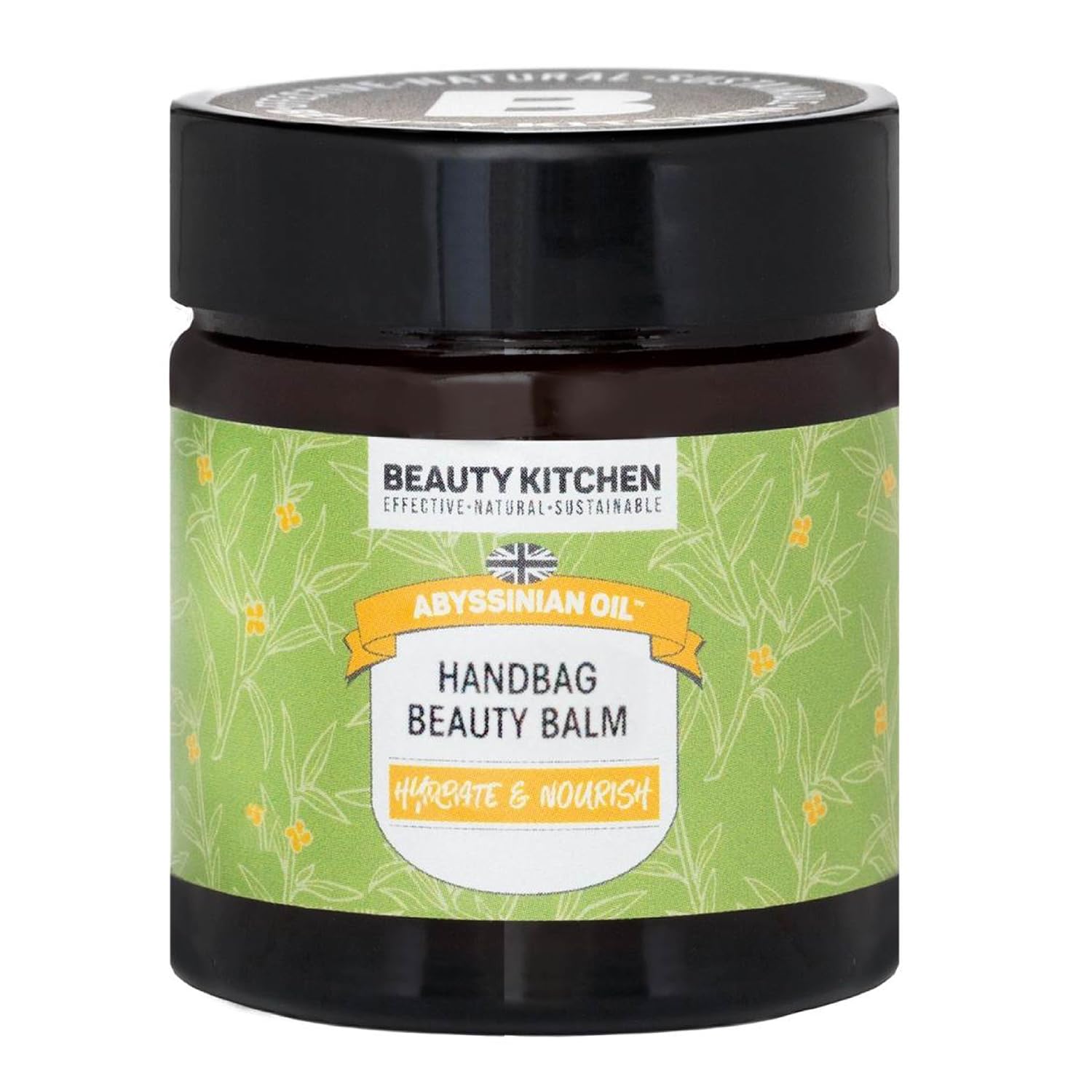 Beauty Kitchen - Hydrating Abyssinian Oil Handbag Beauty Balm 30ml - Works As Cleanser, Eyebrow Hold, Lip Balm & Moisturiser - Portable - Vegan/Cruelty Free — image 1