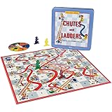 Chutes and Ladders Deluxe Board Game in Classic Nostalgia Collector's Tin
