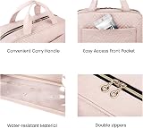 Bagsmart Hanging Toiletry Bag Travel Large Capacity Medium Pink view 7