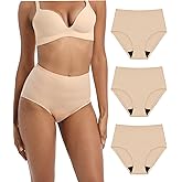IRISMORII Adult Incontinence Protective Underwear for Women Washable Postpartum Leak Proof Panties 56 ml Absorbency 3 Pack (3 Skin, XL)