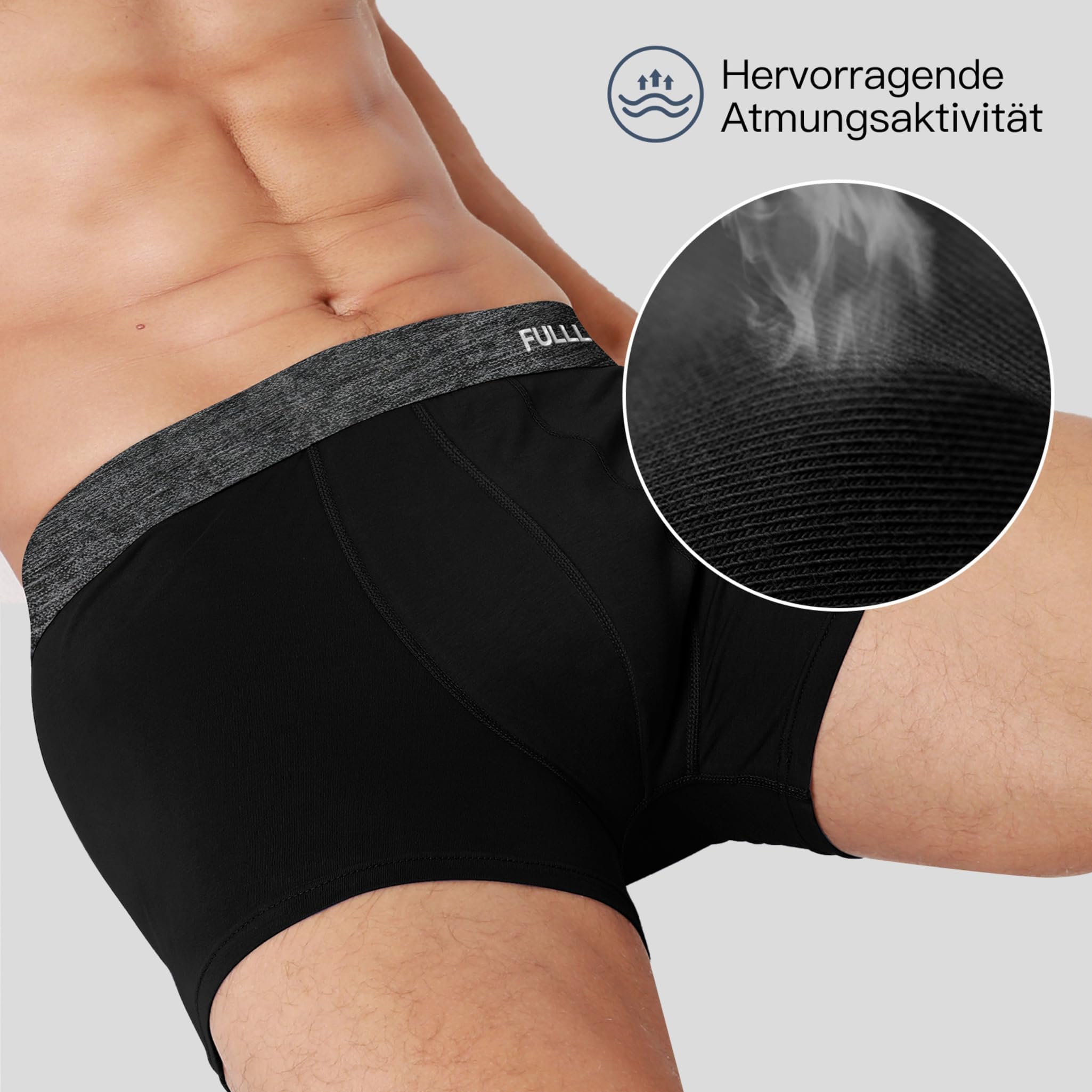 Fullluwaa Boxershorts Herren 10er Pack Baumwolle Unterhosen Männer Ohne Kratzenden Zettel Atmungsaktiv und Weiche Herrenunterwäsche 4